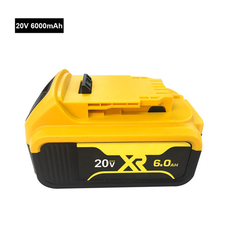 Batería de Li-ion de repuesto 20 V 6.0Ah DCB200 para DeWalt MAX XR DCB205 DCB201 DCB203 herramienta eléctrica baterías 20 v 6000mAh ► Foto 1/4