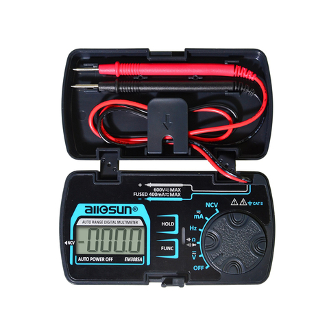 All-sun-Mini multímetro Digital EM3085A de rango automático, amperímetro de CA y CC, voltímetro Ohm NCV, medidor de bolsillo portátil de frecuencia de capacidad ► Foto 1/6
