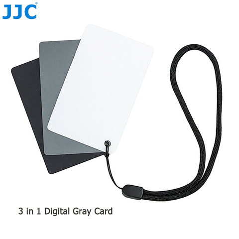 JJC 8.5x5.4 cm 3in1 18% Gray Card Balance de Blancos Digital DSLR SLR de La Cámara Pequeña Herramienta WB para el Cine fotografía ► Foto 1/6