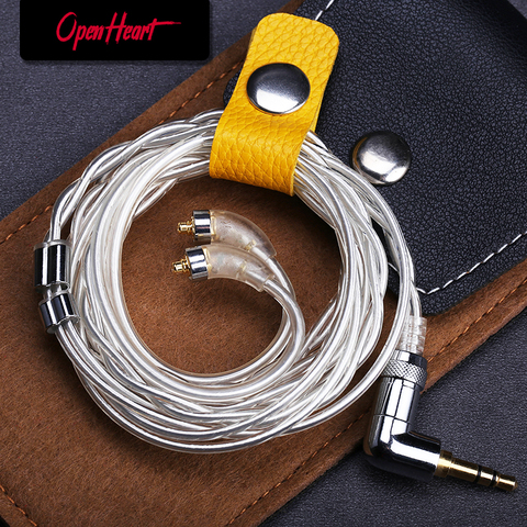 OPENHEART-Cable Litz MMCX de plata de ley de alta pureza, Cable de repuesto para auriculares de Audio HiFi de alta calidad ► Foto 1/6