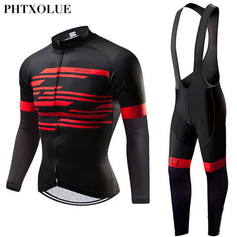 Phtxolue-Conjunto de ropa de ciclismo profesional para hombre, uniforme de bicicleta de montaña, otoño ► Foto 1/6