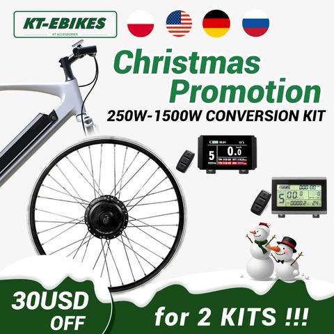 Kit de bicicleta eléctrica de 36V, 500W, 48V, 1500W, 1000W y 750W, Kit de conversión de bicicleta eléctrica ► Foto 1/6