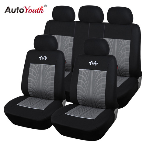 Autoyouth relieve nuevo estilo poliéster cubierta de asiento de coche universal fit la mayoría de asiento protector de asiento de coche gris Accesorios de interior ► Foto 1/6