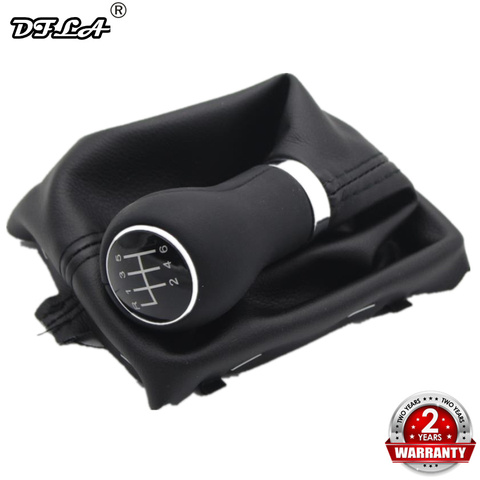 5 / 6 pomo de cambio de marchas para coche con velocidad pomo de piel para Audi A6 C6 (2004-2012) A4 S4 B8 8K A5 8T 8F Q5 8R 2007-2015 ► Foto 1/6