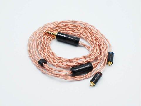 ISN Audio-cable IEM de cobre y cristal HiFi, C4, 4 partes, 63 núcleos ► Foto 1/3