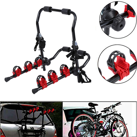 Samger-portabicicletas traseras para 3 bicicletas, cuerdas de seguridad, portabicicletas ► Foto 1/6