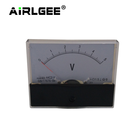 44C2 DC1V 3V 5V 10V 15V 20V 30V 50V 75V 100V rango de medición 1,5 clase precisión herramienta de medición Panel voltímetro de calibre analógico ► Foto 1/4