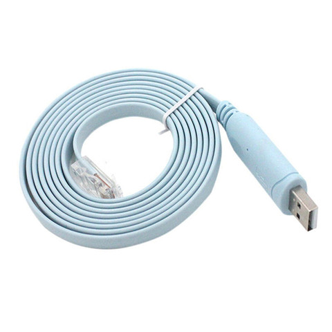 1,8 M usb rs232 a rj45 consola Fortinet router usb ftdi usb cable de consola FTDI 744664241835 A7H5 cable para Cisco H3C HP Arba Huawei ► Foto 1/6