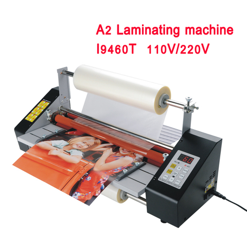 Máquina de laminación de rollos A2, laminador térmico de cuatro rodillos, alta gama, regulación de velocidad, 110V/220V, i9460T ► Foto 1/6