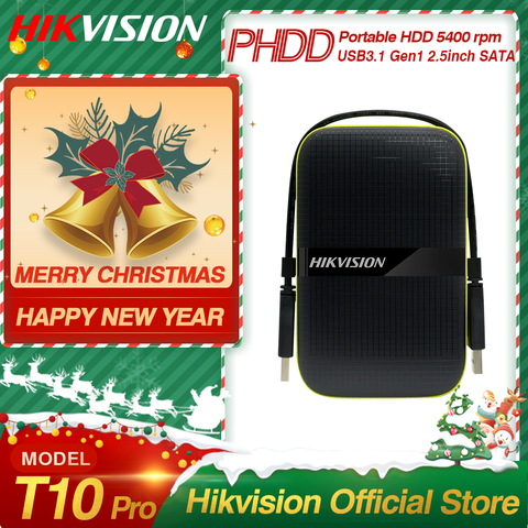 Hikvision portátil Original de disco duro de 1TB HDD externo 2TB USB3.1 Gen1 móvil de alta velocidad de almacenamiento externo para PC portátil ► Foto 1/6