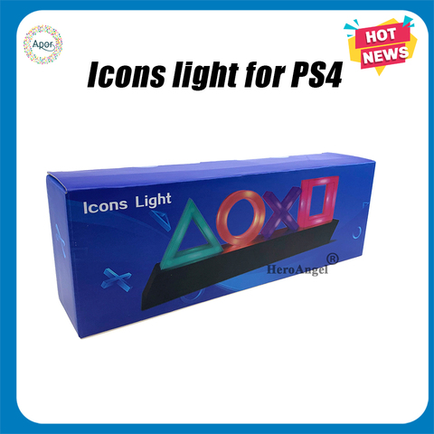 Mando de voz con luz para PS4, para Playstation Player, Iluminación comercial colorida ► Foto 1/4