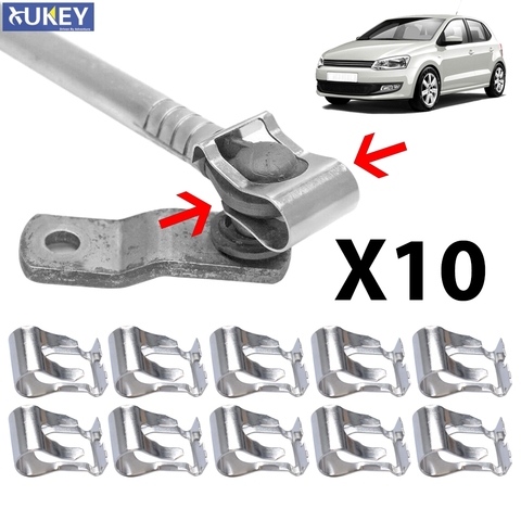 10pcs Universal Wiper Linkage Motor barras reparación Clips coche parabrisas armas enlace mecanismo Clip arreglar Kit de Primavera de reemplazo ► Foto 1/6