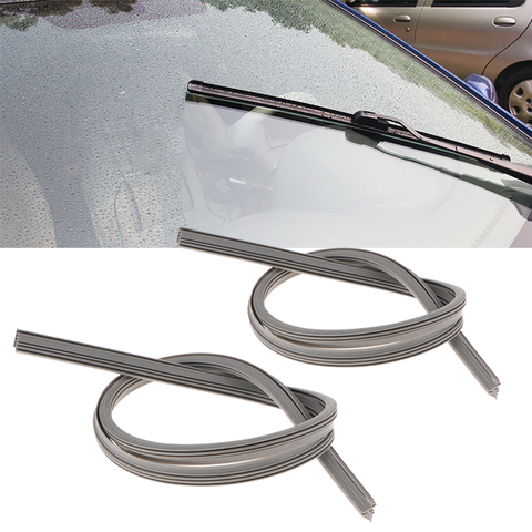 Tira de escobilla limpiaparabrisas de coche, 2 pares, 6mm, hojas de limpiaparabrisas sin hueso, tiras de silicona, goma Dual, accesorios para coche de 26/24 pulgadas ► Foto 1/6