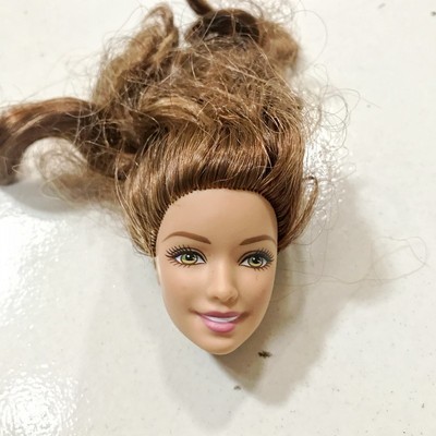 Muñeca barbi head de 27cm para niña, juguete de colección con pelo, maquillaje de cabeza de bebé, varias opciones, actualización constante, 1/6 ► Foto 1/5