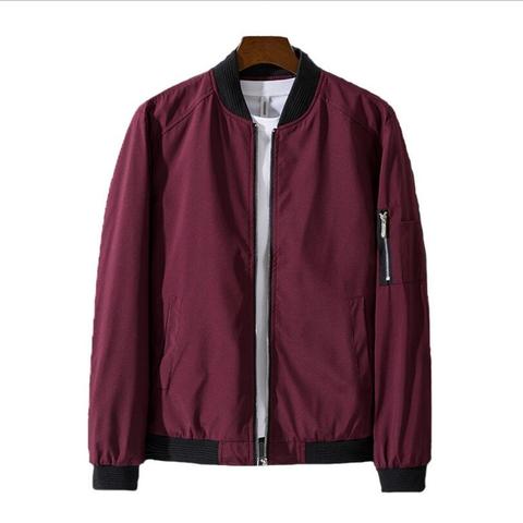 Chaquetas y abrigos de primavera para hombre, chaquetas informales delgadas y delgadas de buena calidad, chaquetas lisas finas, prendas de vestir, talla 6XL ► Foto 1/1