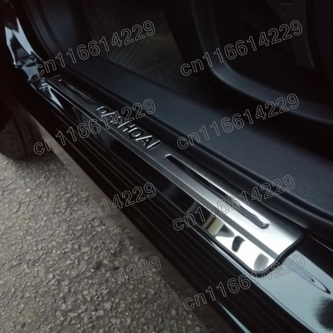 Para Nissan Qashqai J10 2007, 2008, 2009, 2010, 2011-2013 Umbral de puerta de desgaste de acero inoxidable Umbral de puerta s Pedal estilo de coche etiqueta engomada ► Foto 1/3