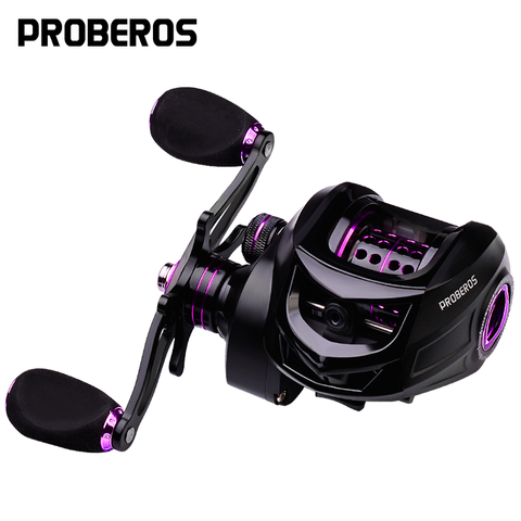 Accesorios de pesca PROBEROS carrete 7,2: 1 de alta velocidad ultraligero dos secciones rollo de Metal carrete para Baitcasting 12 freno magnético 10KG Max Drag ► Foto 1/6