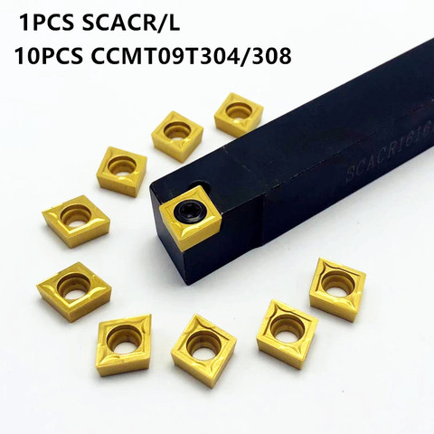 SCACR/L1212H09 SCACR/L1616H09 SCACR/L2022K09 SCACR/L2525M09 90 ° externa herramientas para torneado torno herramienta de barra de perforación CNC ► Foto 1/6
