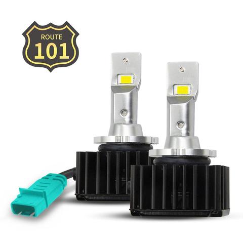 Route101-Kit de conversión de lámpara LED para coche, bombilla LED CanBus sin Error HID, D1S D2S D3S D4S D2R D5S D8S, color blanco 6000K, 35W ► Foto 1/6