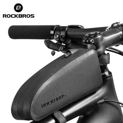 ROCKBROS bicicleta bolsa impermeable ciclismo superior bolsa para marco de tubo frontal gran capacidad MTB Carretera bicicleta Pannier negro bicicleta accesorios ► Foto 1/6