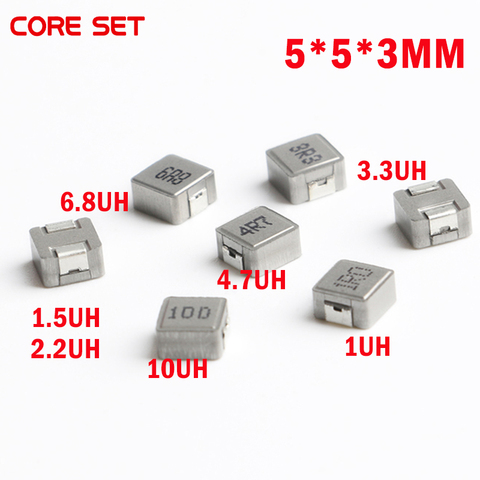 50 Uds Inductores de potencia SMD 0530 1UH 2.2UH 3.3UH 4.7UH 6.8UH 10UH Chip Inductor 0530 5*5*3 1R0 2R2 3R3 4R7 6R8 100 ► Foto 1/6