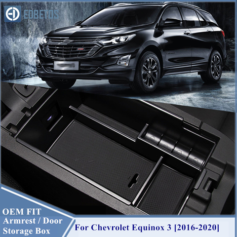 Caja de almacenamiento Reposabrazos de coche para Chevrolet Equinox 3, 2016, 2017, 2022-2022, consola Central, caja de almacenamiento, accesorios Organizadores de Interior ► Foto 1/6