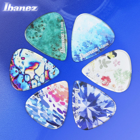 Ibanez KALEIDO serie selecciones de Guitarra para mediador eléctrica acústica Guitarra accesorios para ukelele transparente Guitarra multicolor a ► Foto 1/6