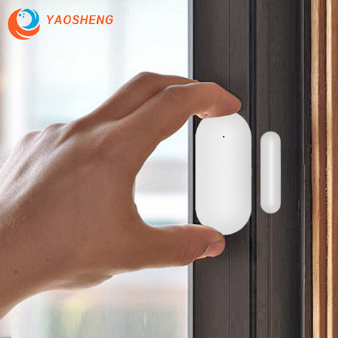 YAOSHENG-Sensor magnético inalámbrico para puertas y ventanas, Detector de seguridad para el hogar, con WiFi, aplicación para 433MHz, Kits de sistema de alarma, PB68 ► Foto 1/6