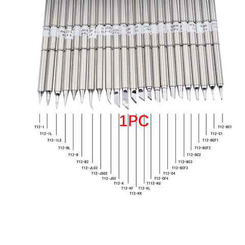 1pc T12 serie de puntas de hierro de soldadura Hakko Estación de Reparación FX-951 FX-952 T12-IL T12-JL02 T12-B2 T12-B T12-BCF3 T12-K ► Foto 1/6