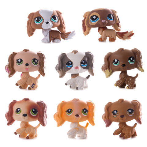 Original mascota pequeña tienda LPS gato perro Cocker Spaniel de alta calidad colección de muñecos modelo de figuras de acción juguetes para niñas regalo ► Foto 1/6