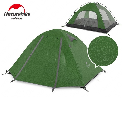 Naturehike serie P de la tienda de Camping ultraligero 2 3 4 personas al aire libre UPF50 + tienda de viento de doble capa a prueba de lluvia carpa de playa ► Foto 1/6