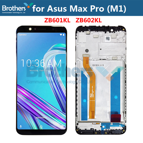 Pantalla LCD para Asus ZenFone Max Pro M1 ZB601KL ZB602KL, con marco Digitalizador de pantalla táctil ► Foto 1/5