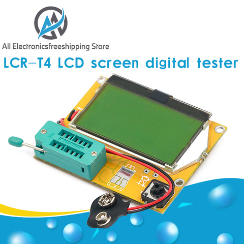 LCR-T4 Mega328-medidor Digital de transistores con pantalla LCD, diodo de retroiluminación, triodo, capacitancia, MOS/PNP/NPN/JFET ► Foto 1/6