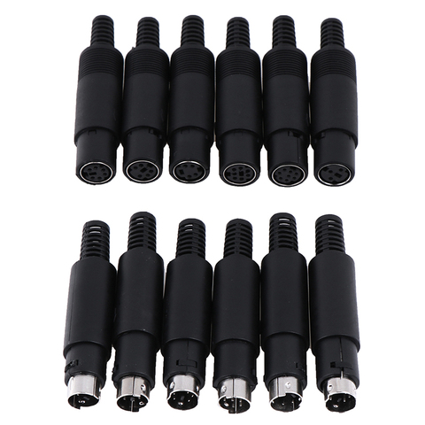 Mini conector de enchufe DIN 3/4/5/6/7/8 PIN chasis Cable de montaje macho hembra ► Foto 1/6