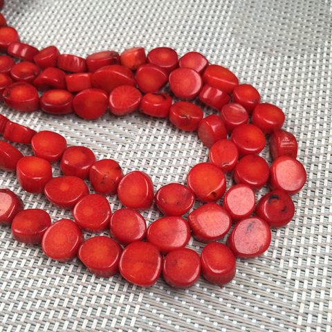 Cuentas de Coral de piedra Natural para mujer, cuentas redondas sueltas de alta calidad, DIY, fabricación de pulseras, collares, accesorios de joyería, regalos para mujer, 38cm ► Foto 1/3