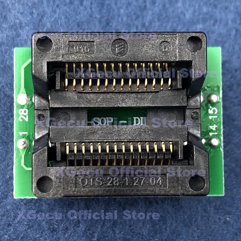 Adaptador/Adaptador de SOP28-DIP28, convertidor IC de 300mil de ancho de cuerpo para TL866A TL866CS TL866II PLUS u otros programadores universales ► Foto 1/3