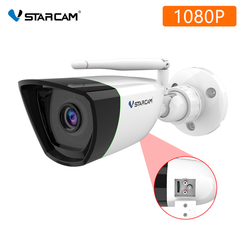 Vstarcam-cámara IP de 1080P para exteriores, videocámara tipo bala con Wifi, IA, detección humanoide, IP66, impermeable, IR, Audio nocturno, recepción, CCTV ► Foto 1/6