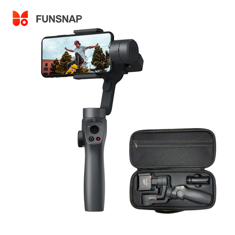 Funsnap Capture2S-cardán de mano de 3 ejes, estabilizador de enfoque y Zoom para cámara de teléfono inteligente, grabación de vídeo, Bluetooth, Vlog en vivo ► Foto 1/6