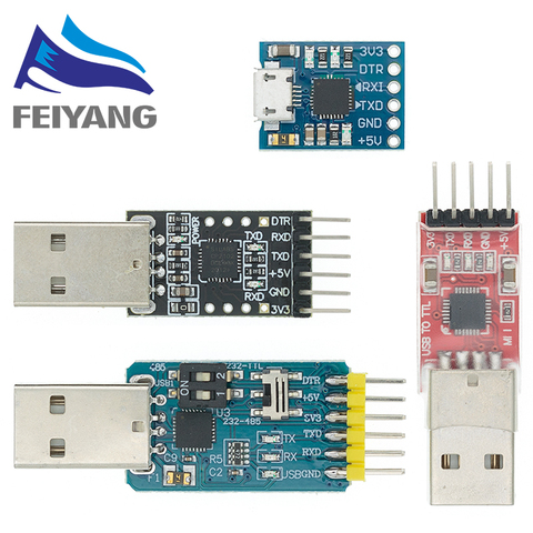 Módulo conector CP2102 USB 2,0 a UART TTL de 5 pines, convertidor Serial STC, reemplaza FT232 CH340 PL2303 CP2102, MICRO USB para aduino ► Foto 1/6