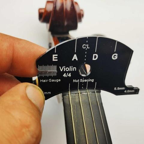 Rasqueta de diapasón para Viola, herramienta de referencia de reparación de plantillas multifuncionales para violonchelo, accesorios para violín, Viola, 1/2, 3/4, 4/4 ► Foto 1/6