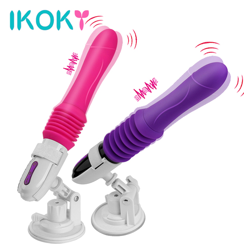 IKOKY-consolador vibrador para mujeres, máquina sexual, estiramiento automático, masaje de punto G, 10 velocidades, masturbación femenina, Juguetes sexuales ► Foto 1/6