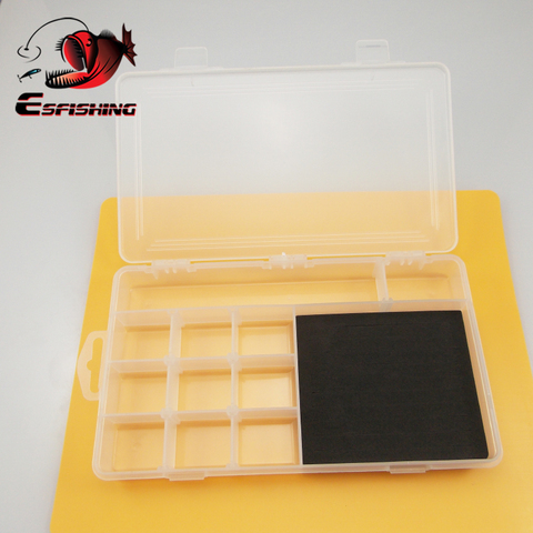 ESFISHING-Mini cajas de aparejos de pesca, caja de almacenamiento con compartimentos, señuelos de pescado, soporte de plástico, accesorios de pesca ► Foto 1/4