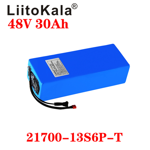 LiitoKala 48V 30Ah 21700 5000mah 13S6P batería de iones de litio batería de Scooter 48v 30ah batería de bicicleta eléctrica ► Foto 1/2