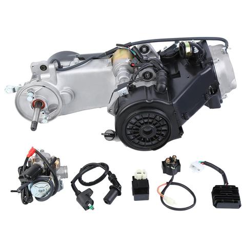 Motor de 4 tiempos de 150CC CDI para patinete eléctrico, Motor completo de embrague CVT, refrigerado por aire, GY6, ATV Go Kart ► Foto 1/6