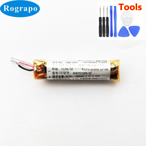 Nueva batería de repuesto de 3,7 V 120mAh AHB75310PA-02 para Sony WI-SP500 SP500 acumulador batería de 2 cables + herramientas ► Foto 1/3