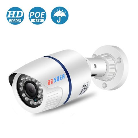 BESDER-cámara IP Full HD para exteriores, videocámara de seguridad CCTV de 1080p/720p, gran angular, H.264, impermeable, alerta de correo electrónico P2P XMEye ► Foto 1/6