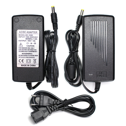 Adaptador de corriente alterna, convertidor de fuente de alimentación de 220V a 15V voltios, 1A, 2A, 3A, 4A, 5A, adaptador de corriente Universal, enchufe europeo y estadounidense ► Foto 1/6