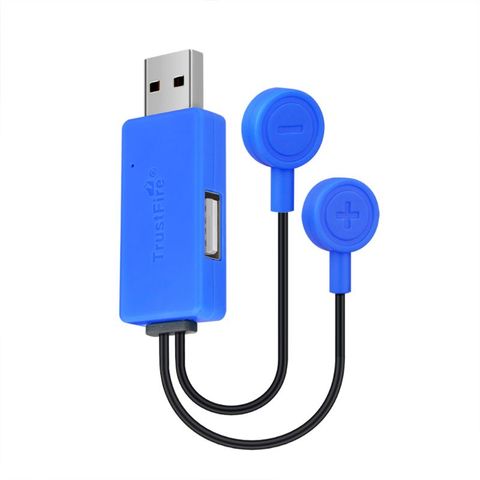 Adaptador magnético de cargador de batería USB, cargador de emergencia para teléfono móvil, batería recargable de iones de litio 26650 21700 20700 18650 16340 ► Foto 1/6