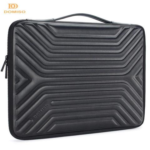 Doiso-funda impermeable para ordenador portátil, funda para tableta de goma EVA con mango, ligera y suave, a prueba de golpes, color negro, 10, 13, 14, 15,6 pulgadas ► Foto 1/6