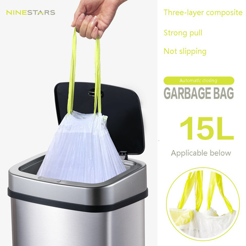 Bolsas de basura para Xiaomi Ninestars, bolsas de basura de plástico sólido y grueso, con cordones, para dormitorio y cocina, Mijia ► Foto 1/5